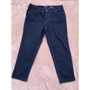 Just My Size Classic Fit Jeans Women 20W Dark Rinse Straight Leg Stretch